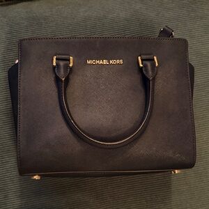 Michael Kors Elegant Navy Satchel